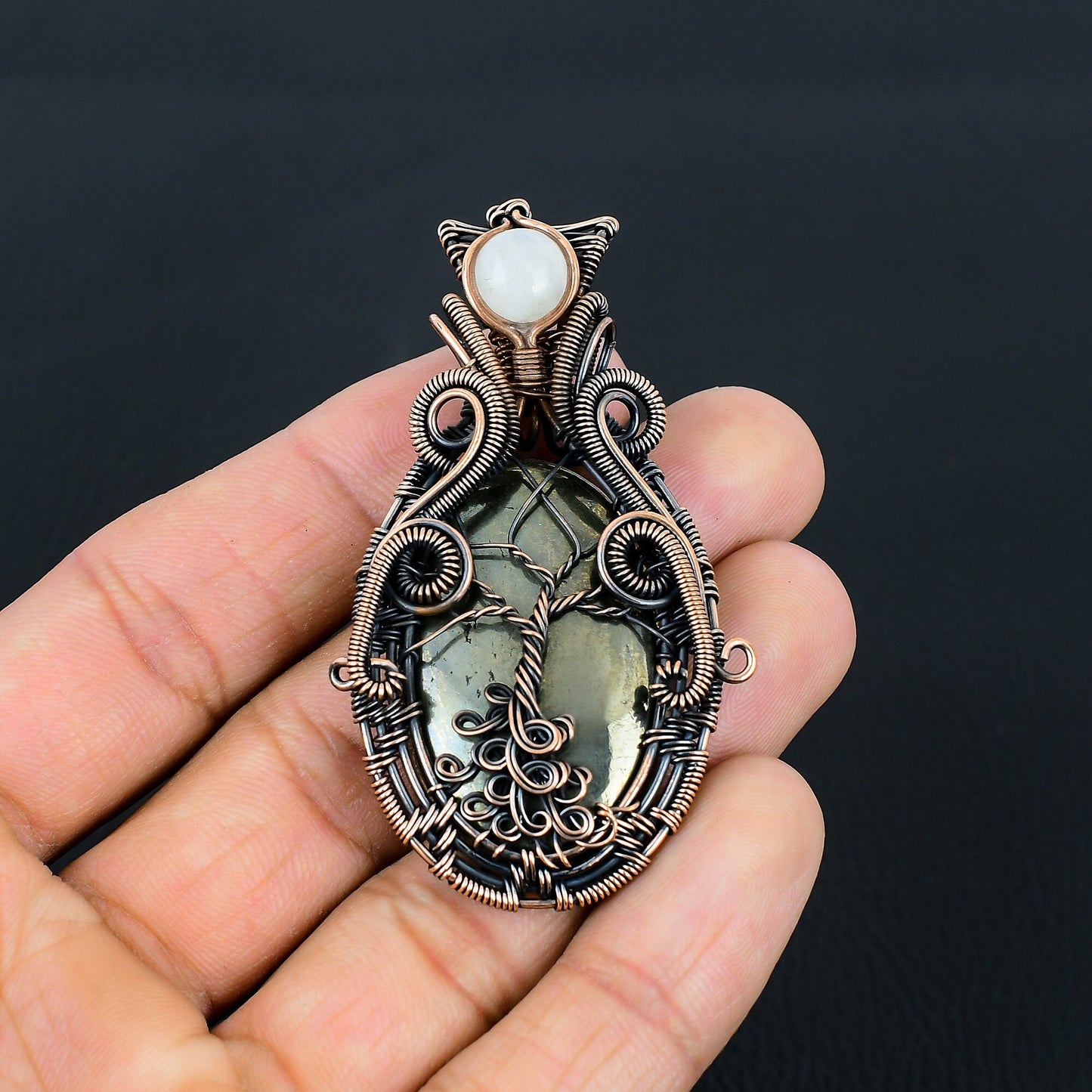 Golden Pyrite Gemstone Pendant