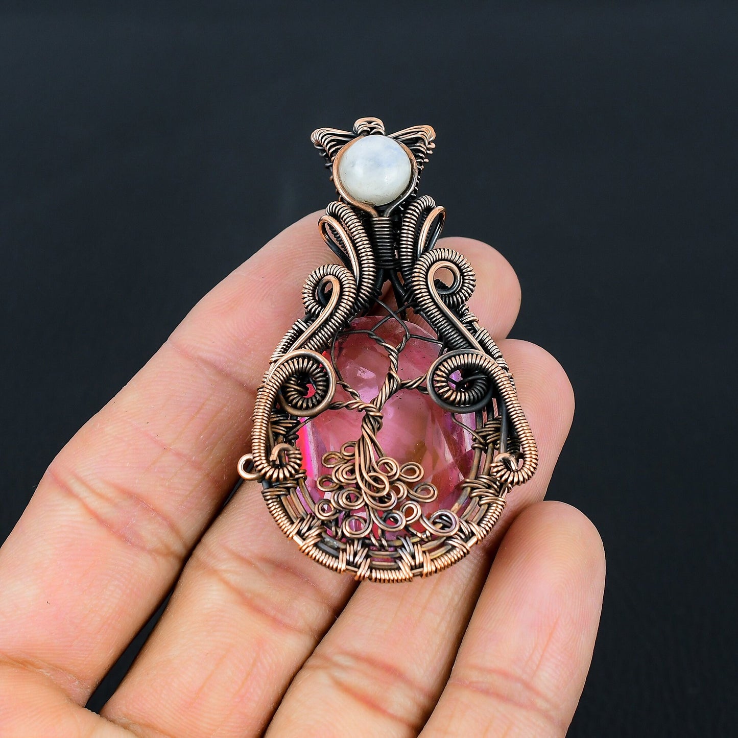 Pink Kunzite Gemstone Pendant