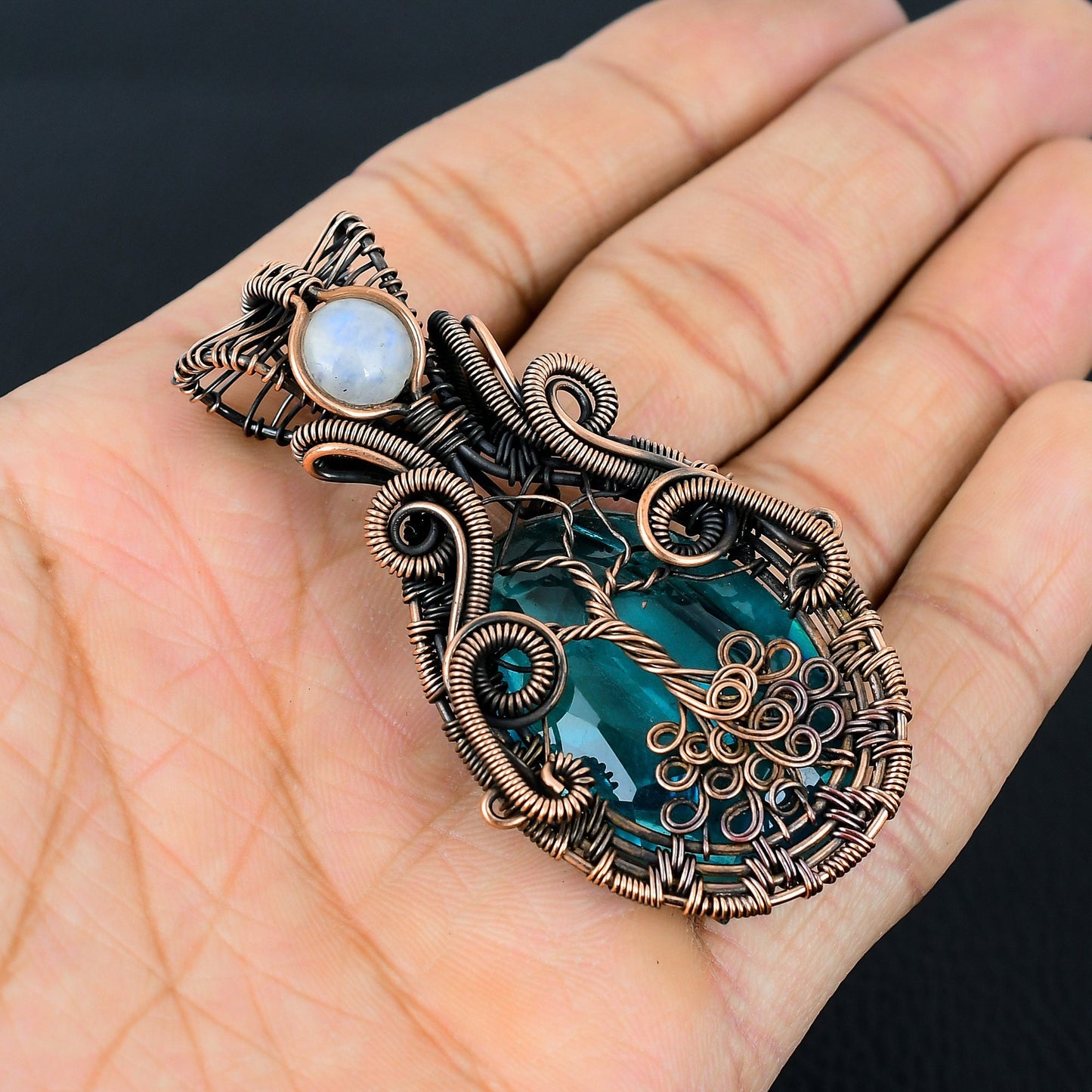 Blue Topaz Gemstone Pendant