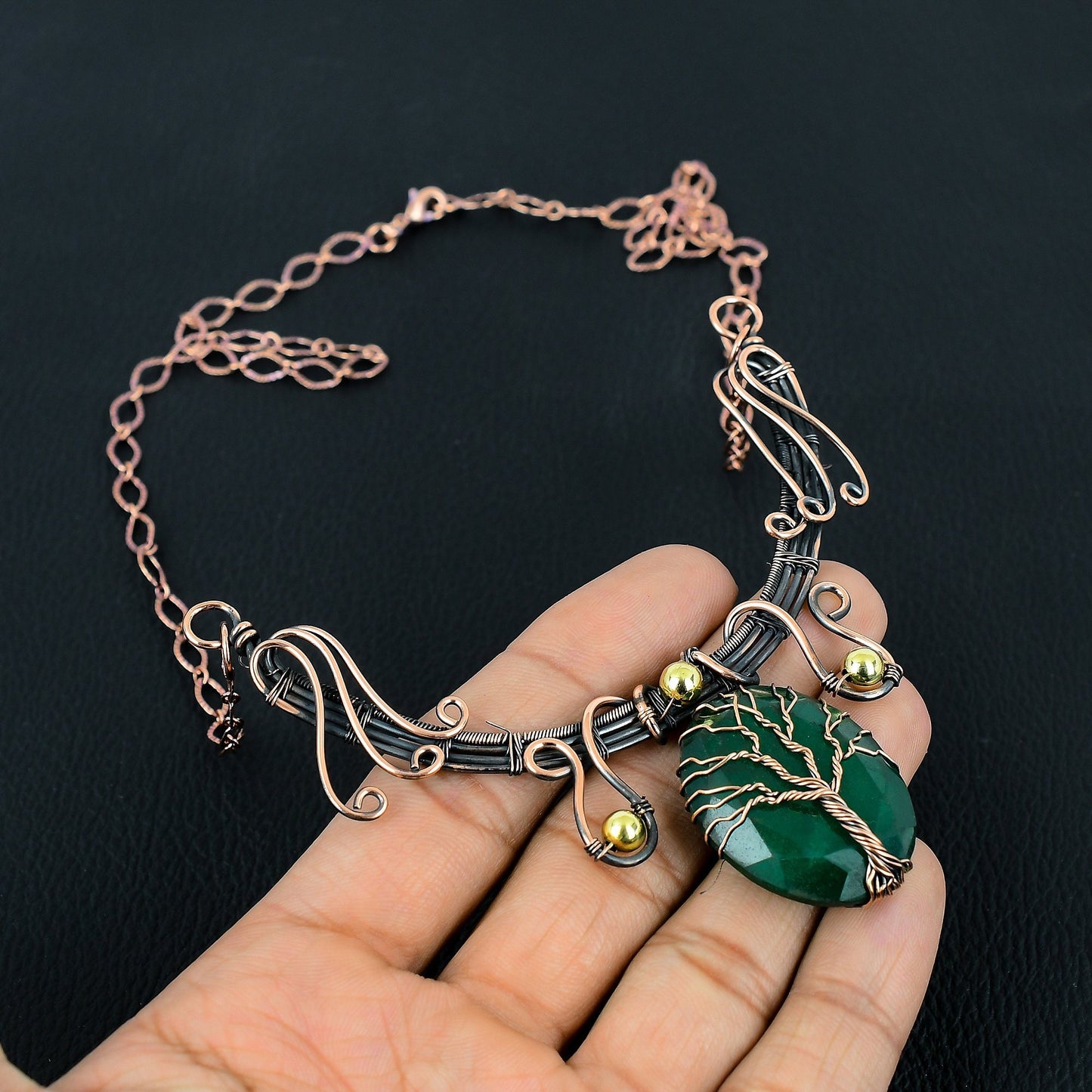 Green Emerald Gemstone Pendant