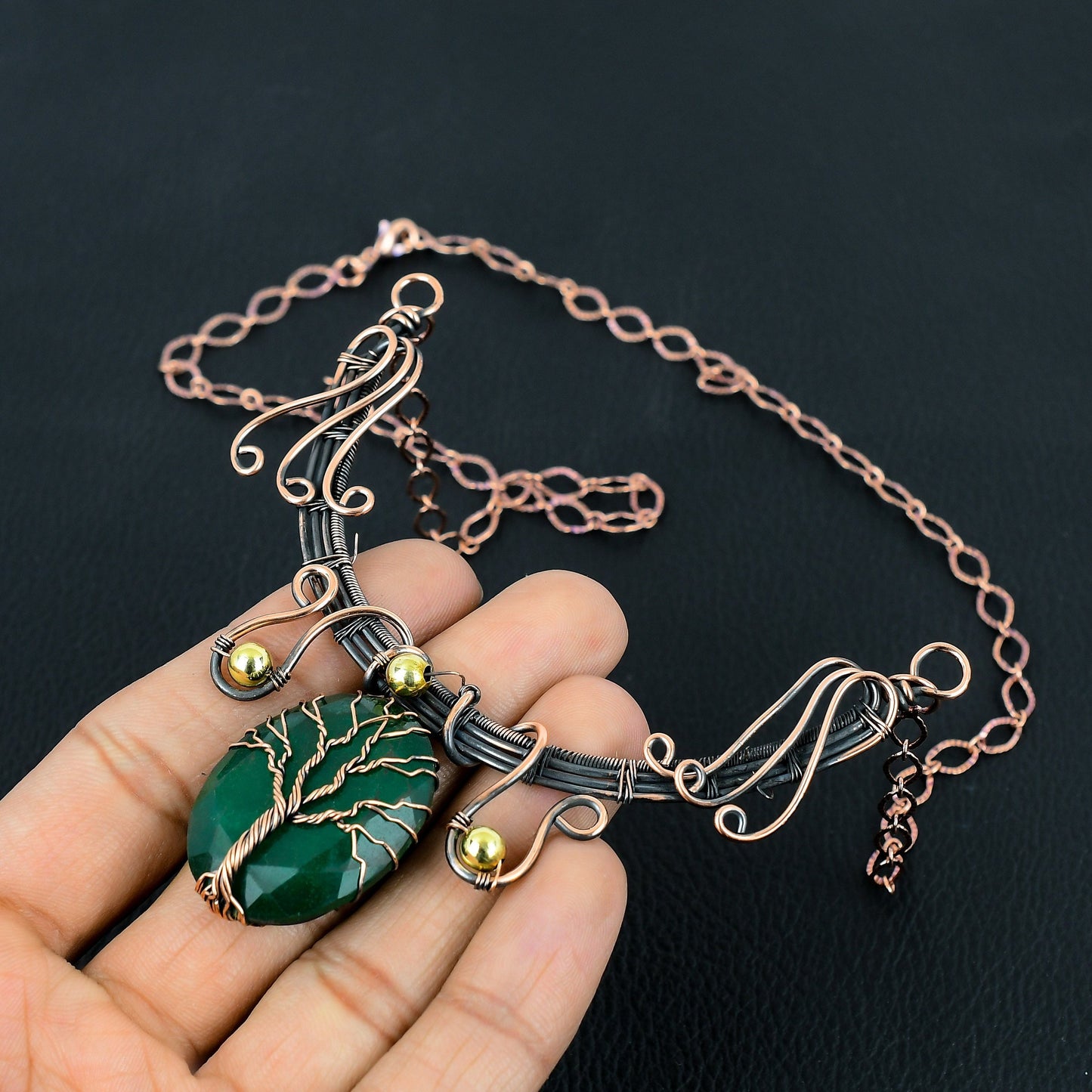 Green Emerald Gemstone Pendant