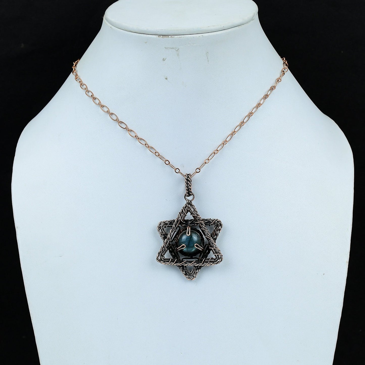 Blue Labradorite Gemstone Pendant