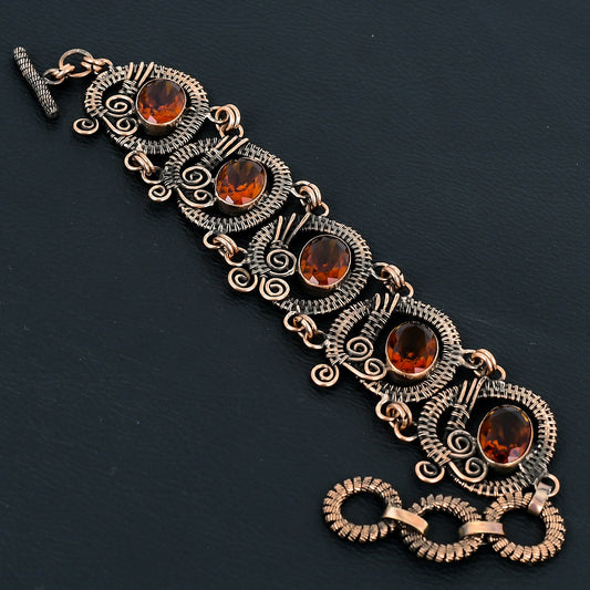 Yellow Citrine Gemstone Bracelet