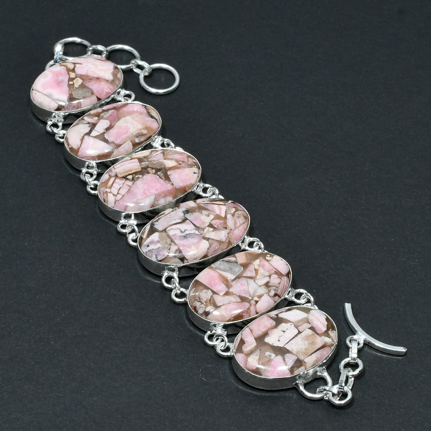 Copper Rhodochrosite Gemstone Jewelry Set