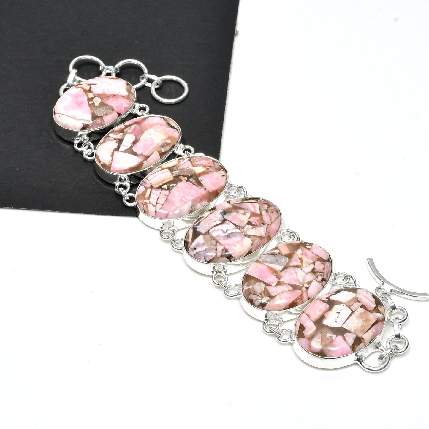 Copper Rhodochrosite Gemstone Jewelry Set
