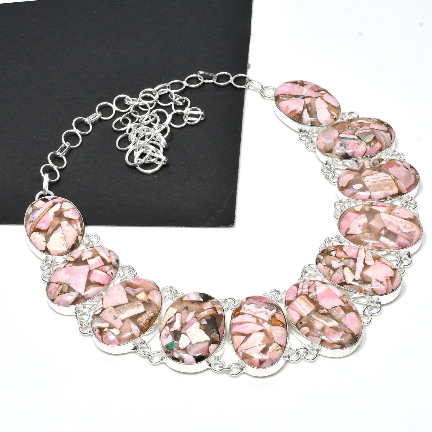 Copper Rhodochrosite Gemstone Jewelry Set