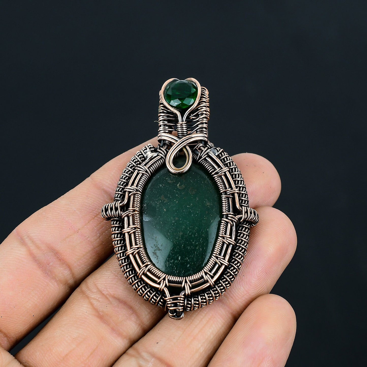 Green Jade Gemstone Pendant