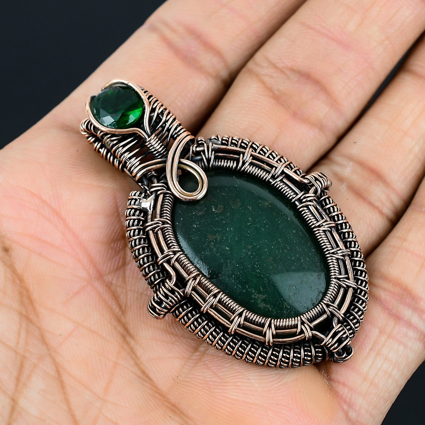 Green Jade Gemstone Pendant