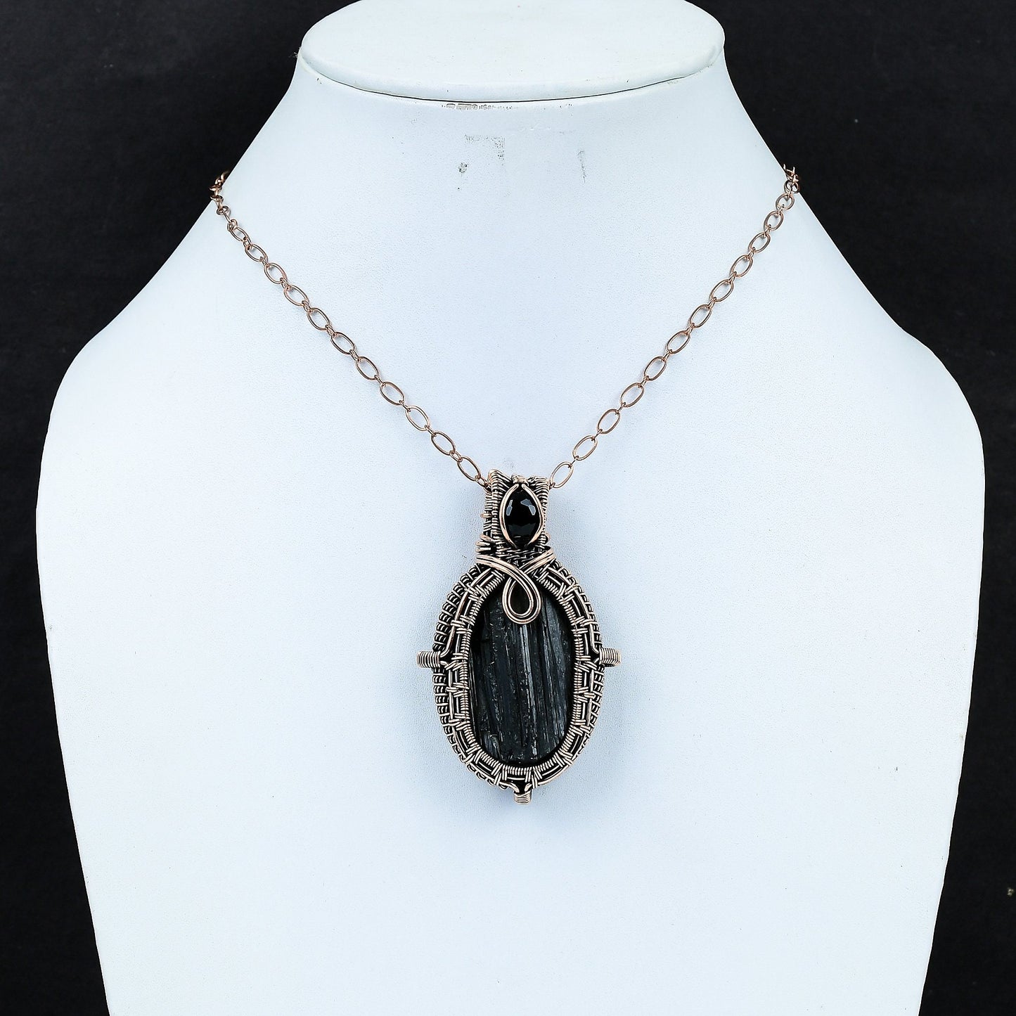Black Tourmaline Gemstone Pendant