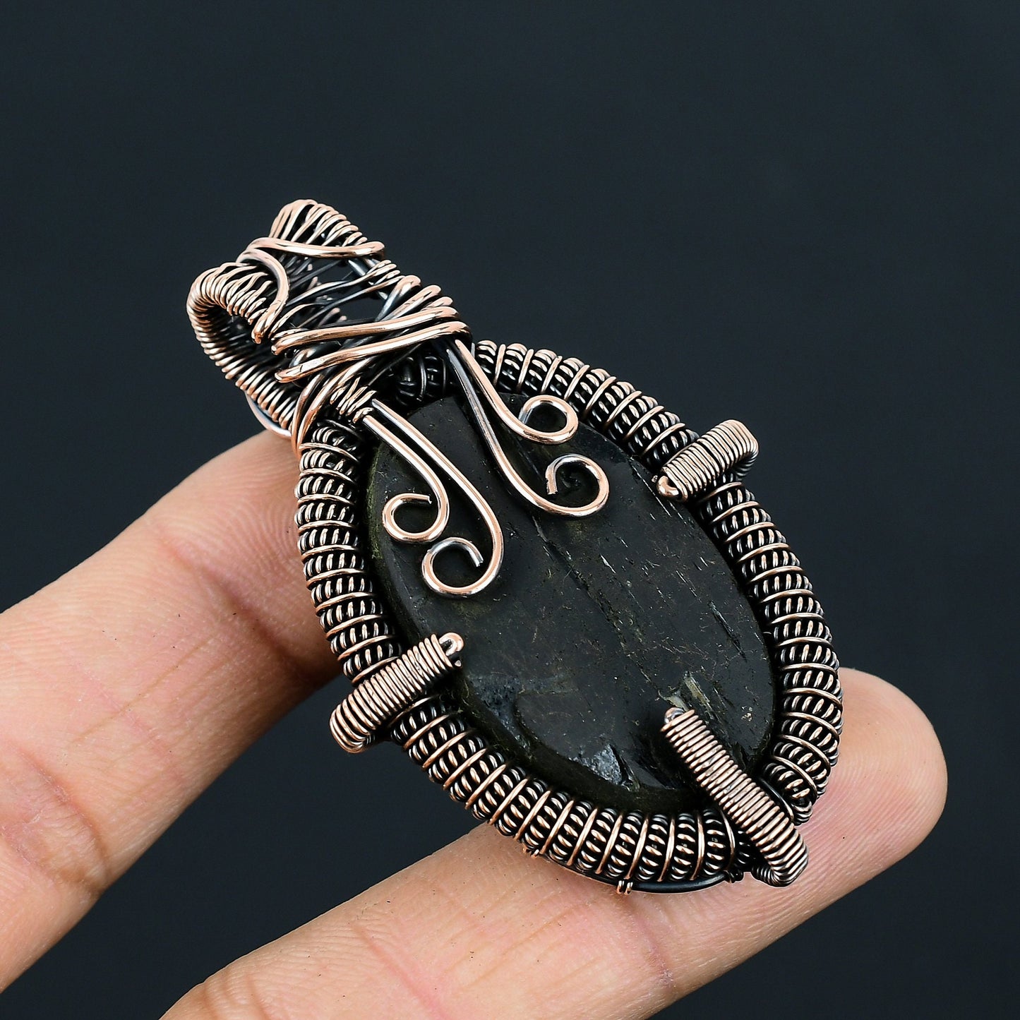 Black Tourmaline Gemstone Pendant