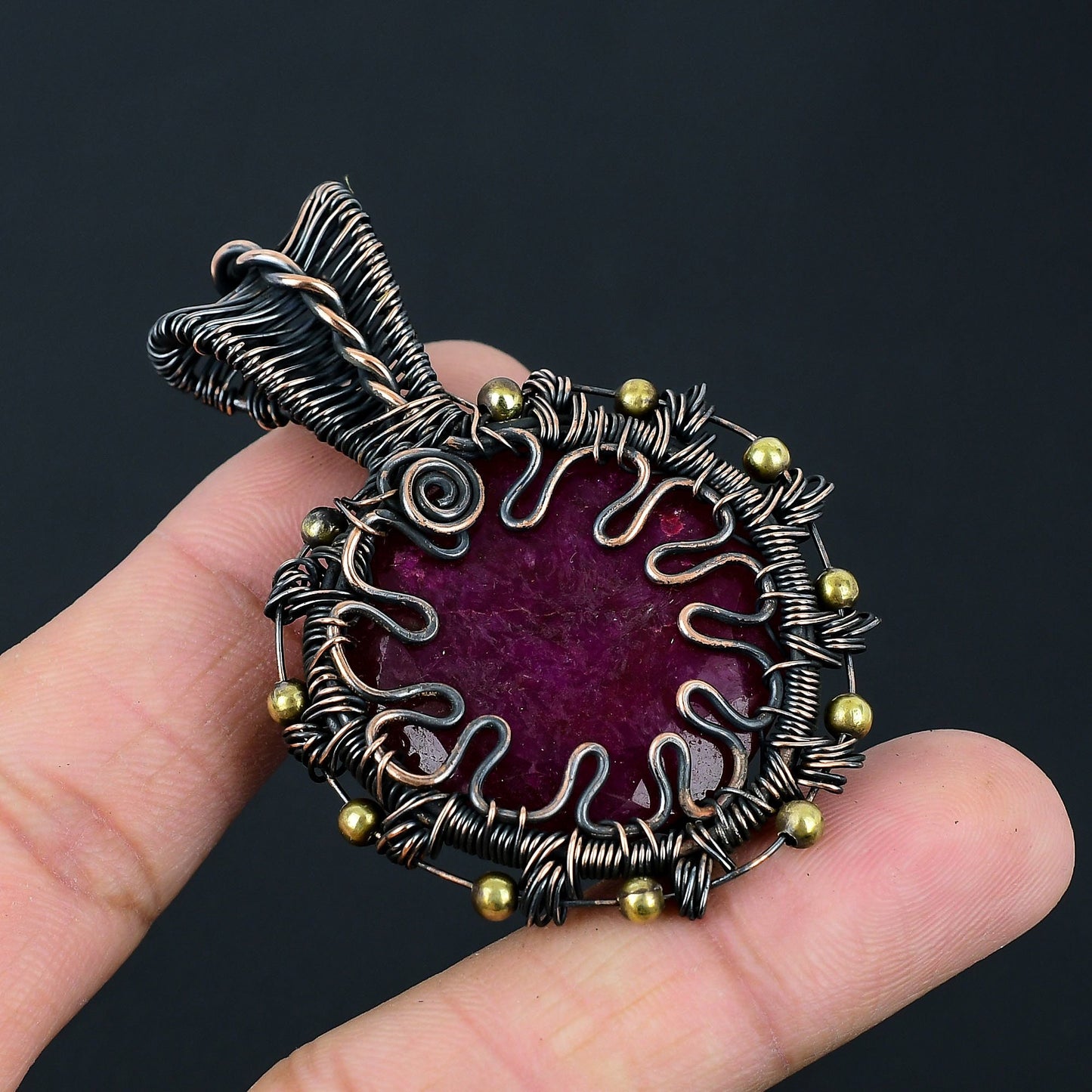 Red Ruby Gemstone Pendant