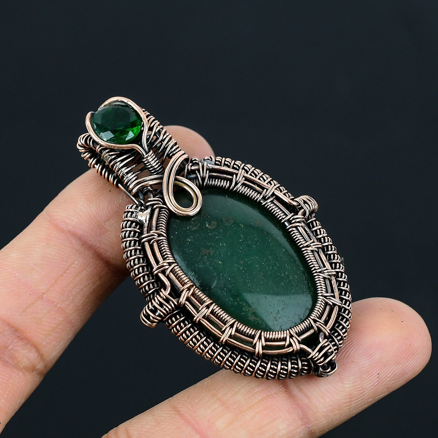 Green Jade Gemstone Pendant