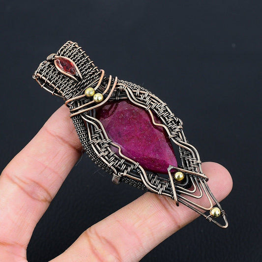 Red Ruby Gemstone Pendant