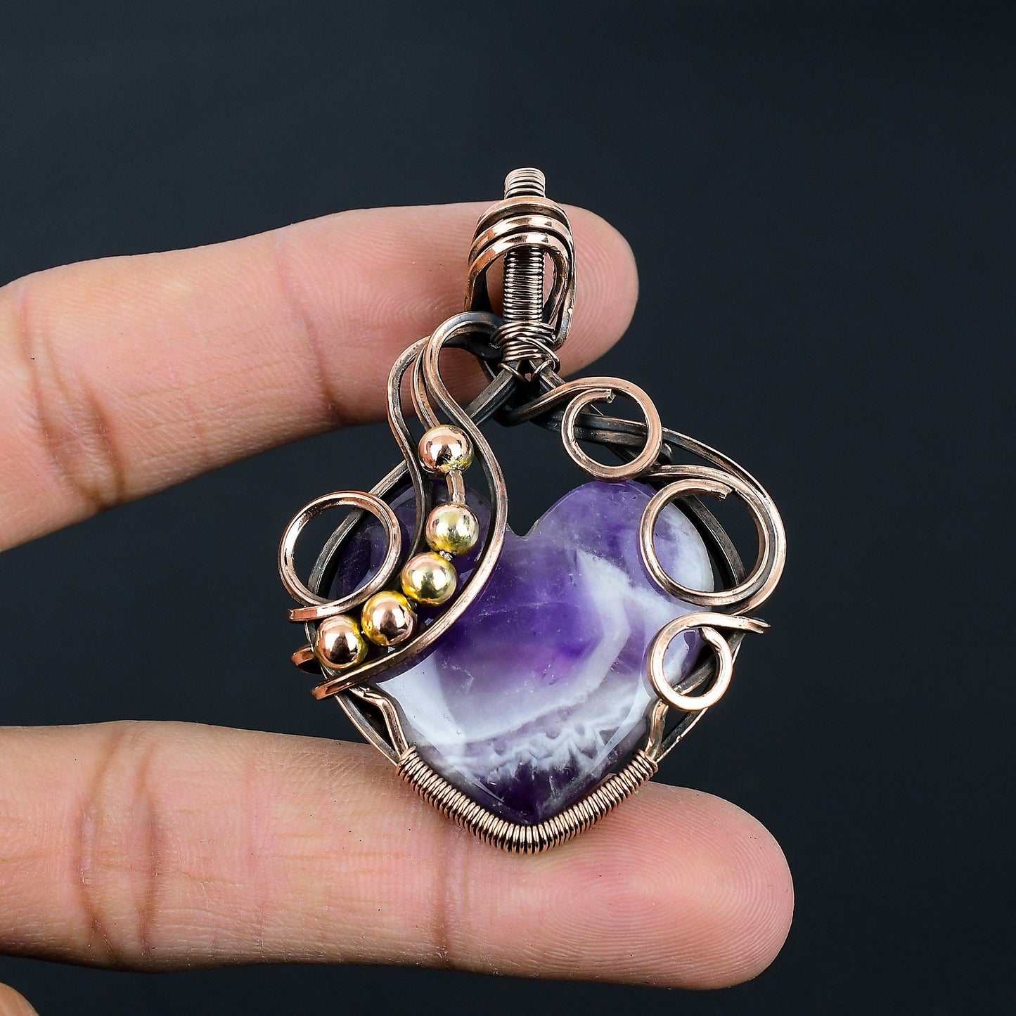 Purple Amethyst Gemstone Pendant