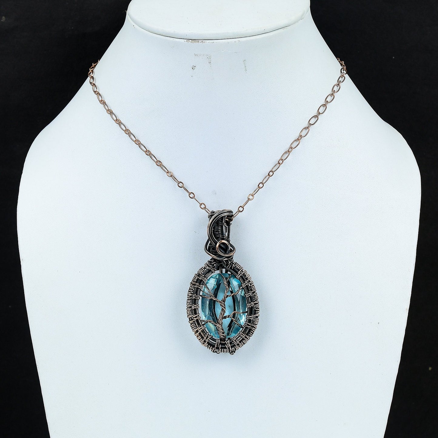 Blue Topaz Gemstone Pendant