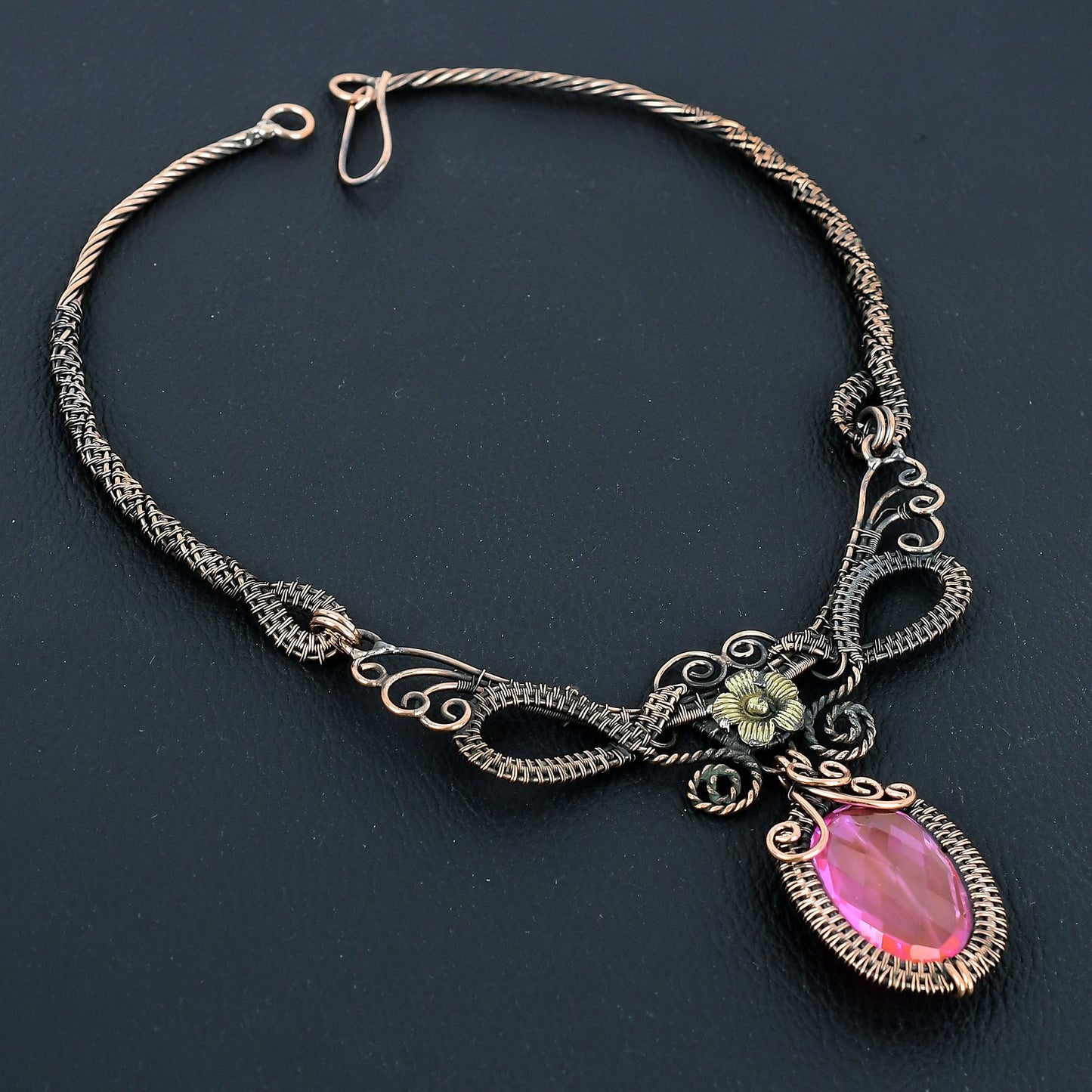 Pink Kunzite Gemstone Necklace