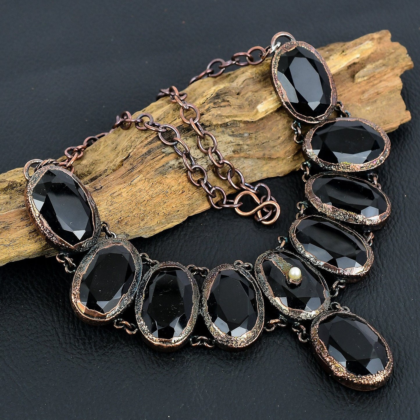 Black Spinel Gemstone Necklace