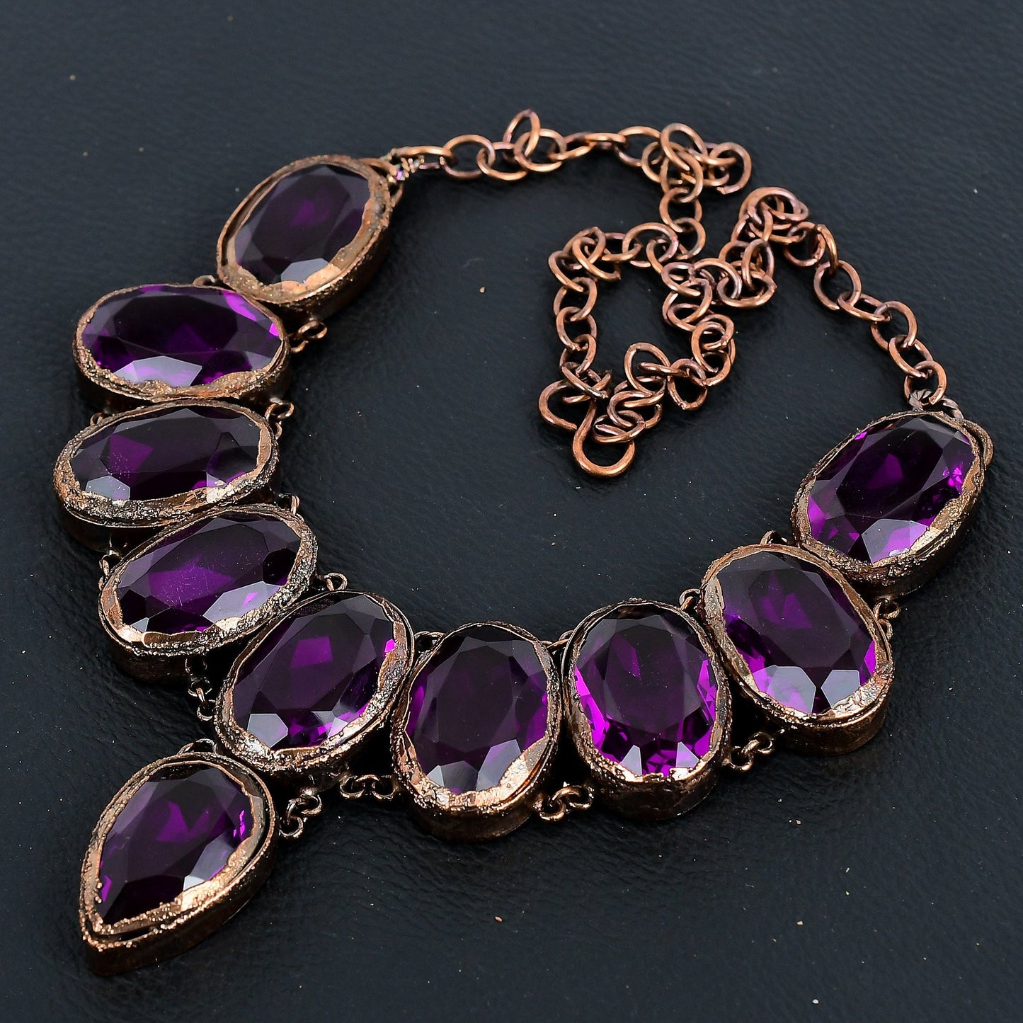 Pink Amethyst Gemstone Necklace