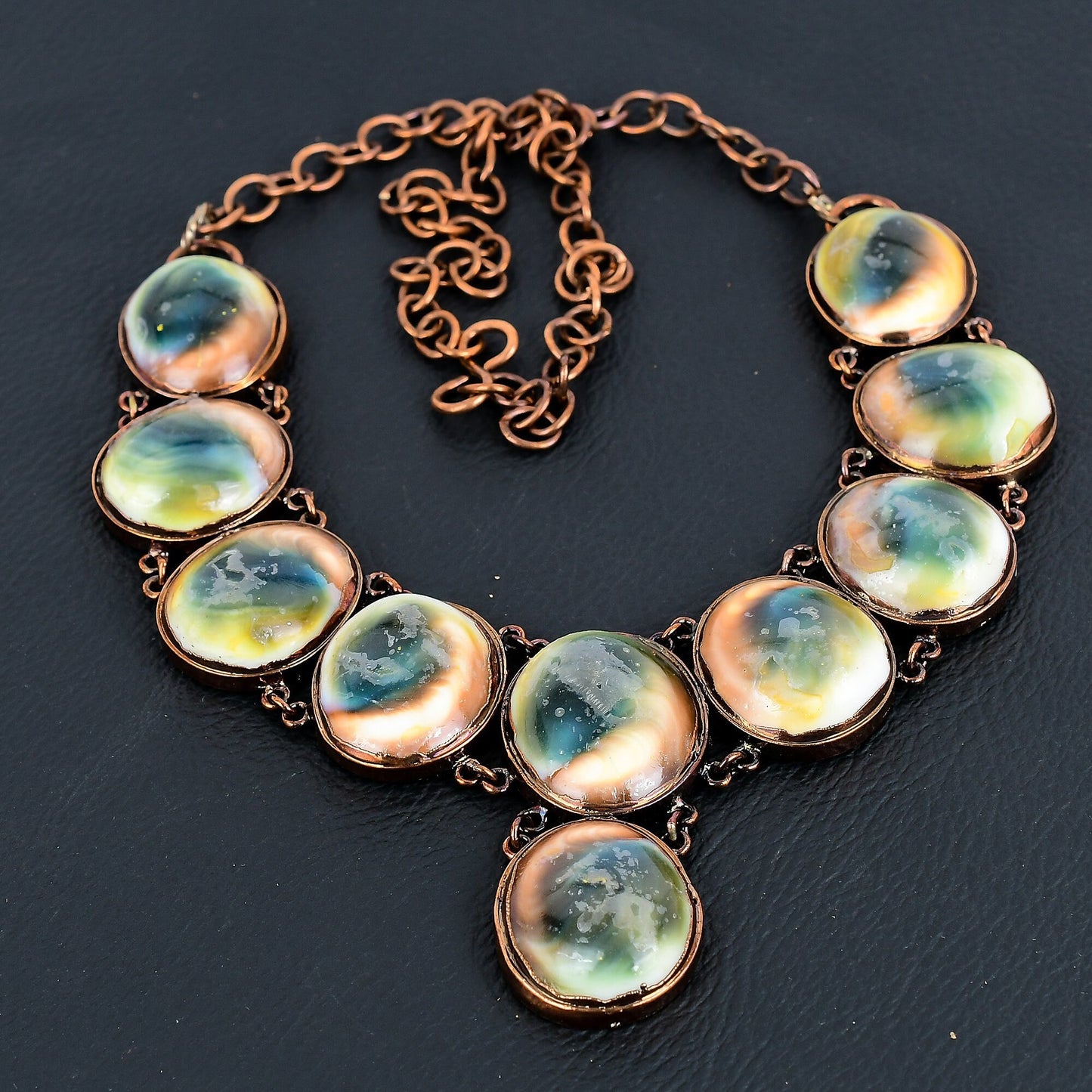 Copper Shiva Eye Gemstone Necklace