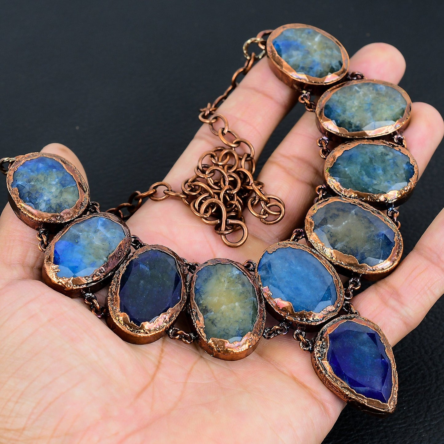 Blue Quartz Gemstone Necklace