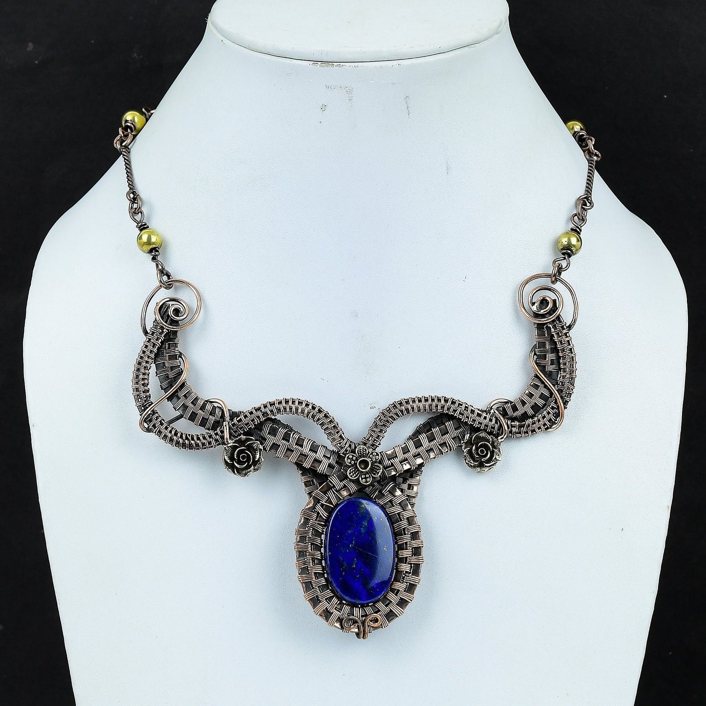 Blue Lapis Lazuli Gemstone Necklace