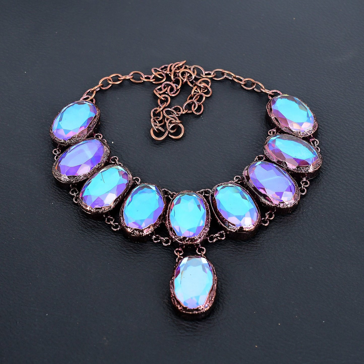Pink Mystic Topaz Gemstone Necklace