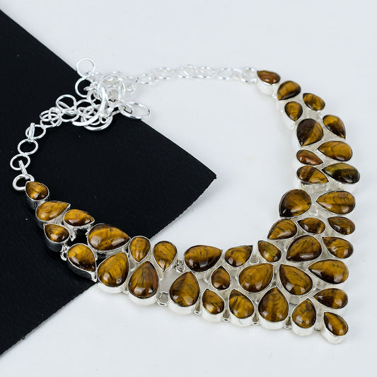 Brown Tiger Eye Gemstone Necklace