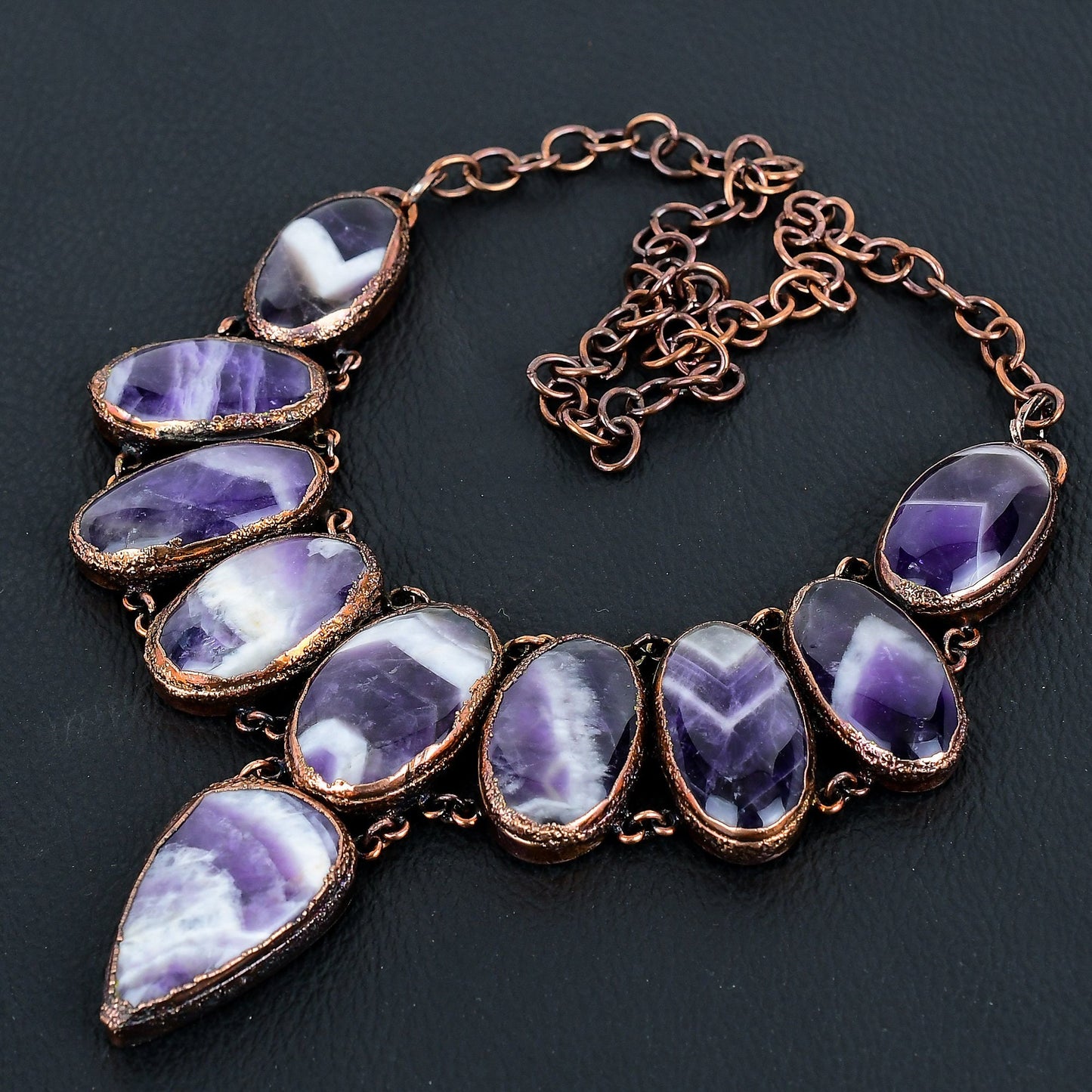 Purple Amethyst Gemstone Necklace
