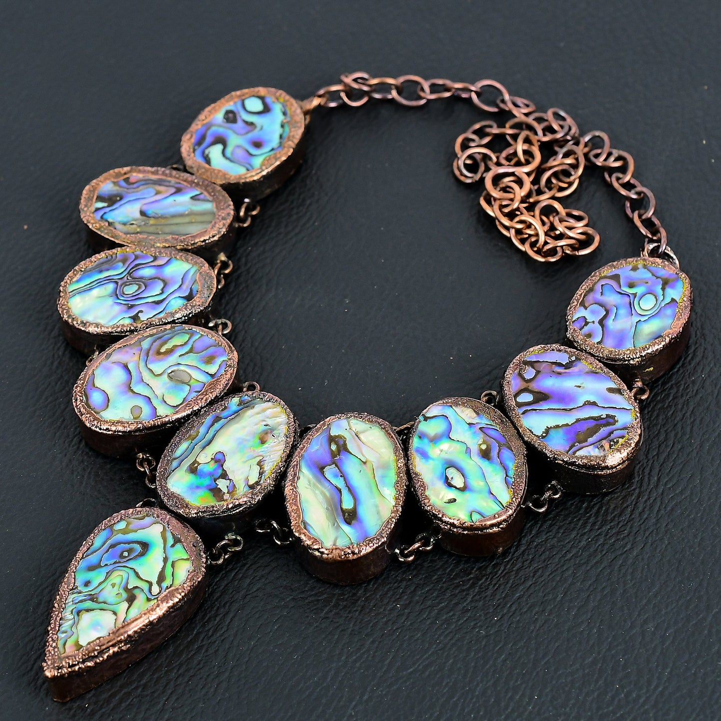 Iridescent Abalone Gemstone Necklace