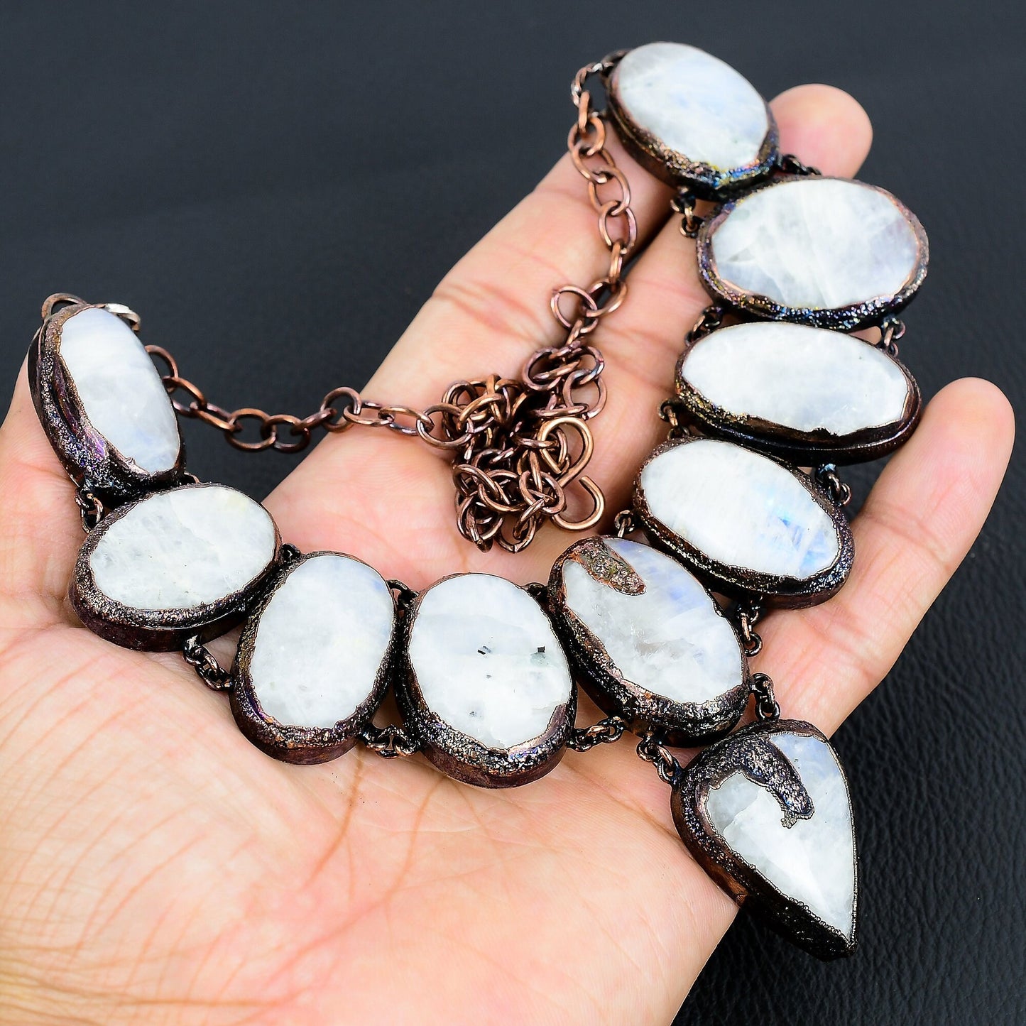 Blue Moonstone Gemstone Necklace