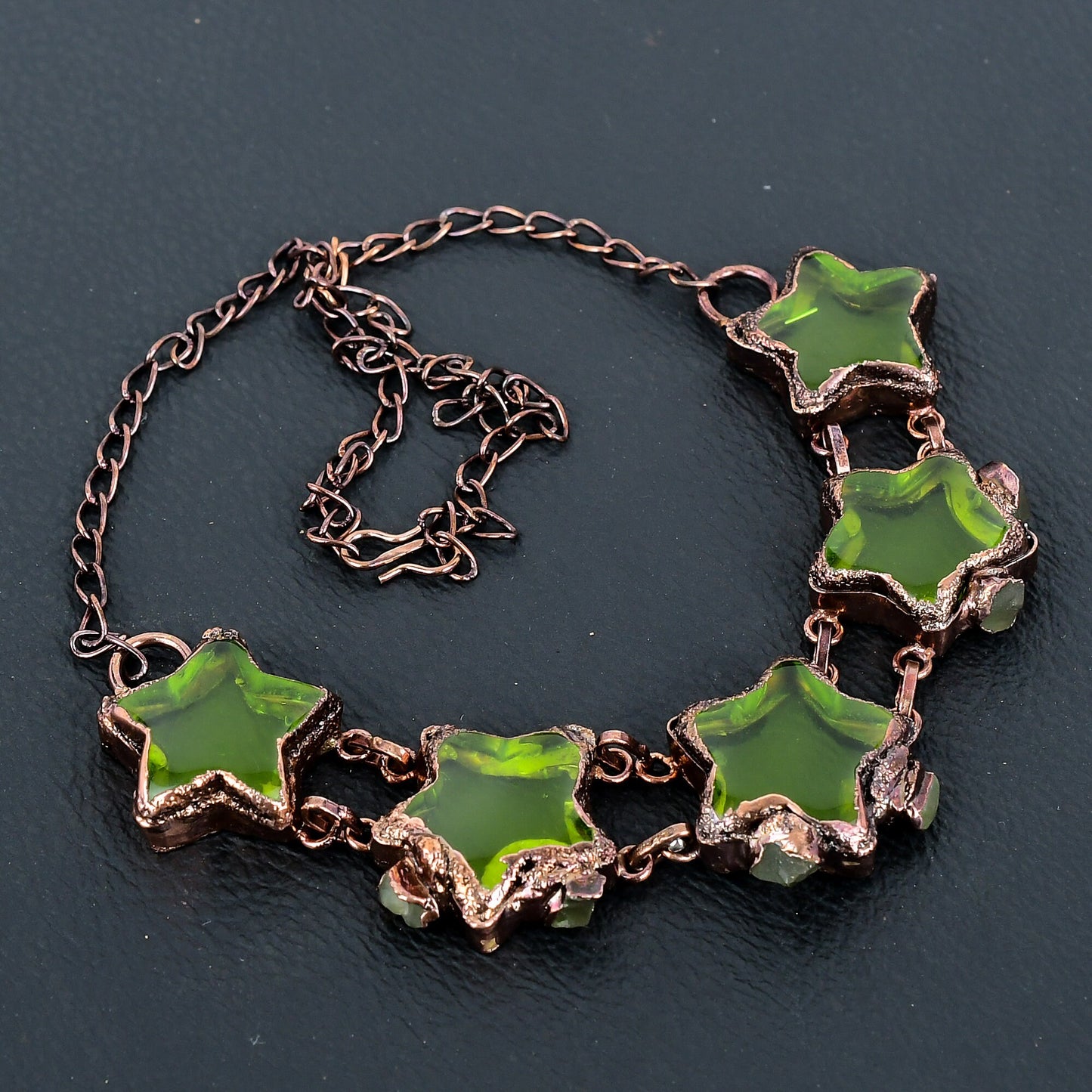 Green Peridot Gemstone Necklace