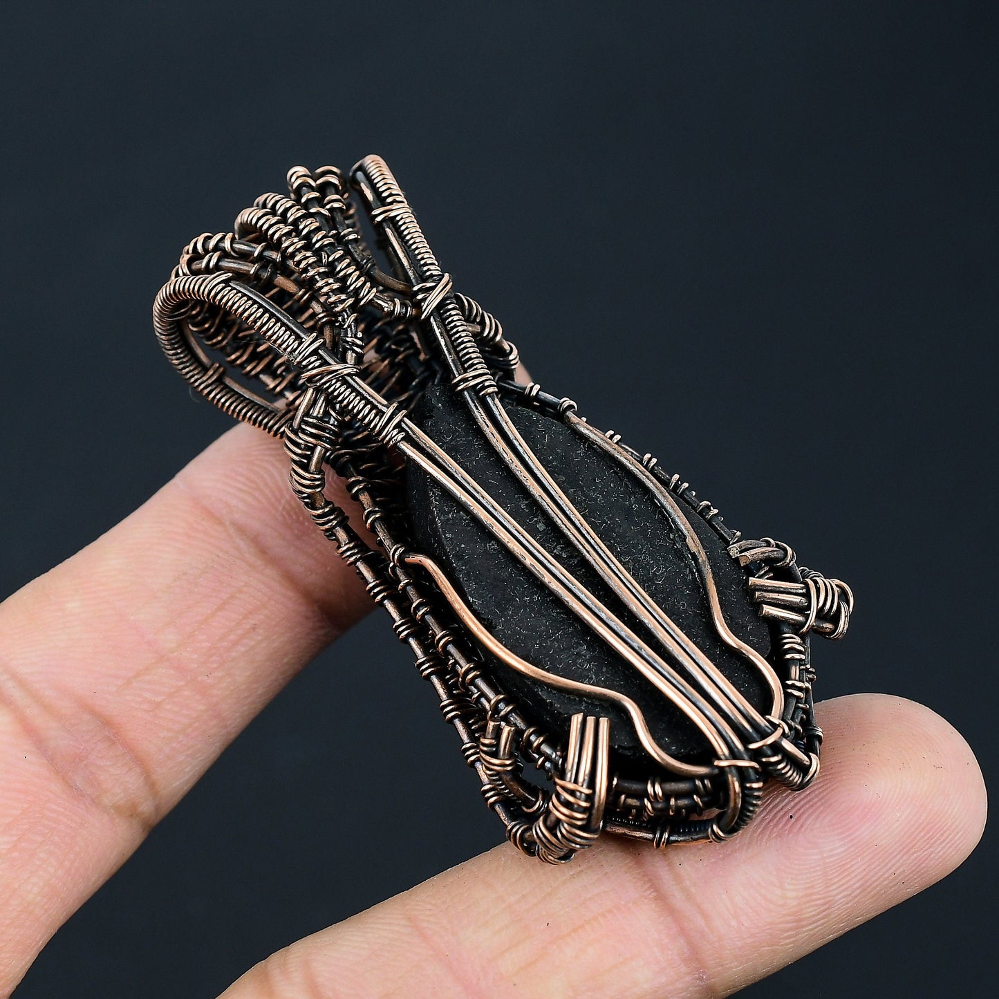 Black Tourmaline Gemstone Pendant