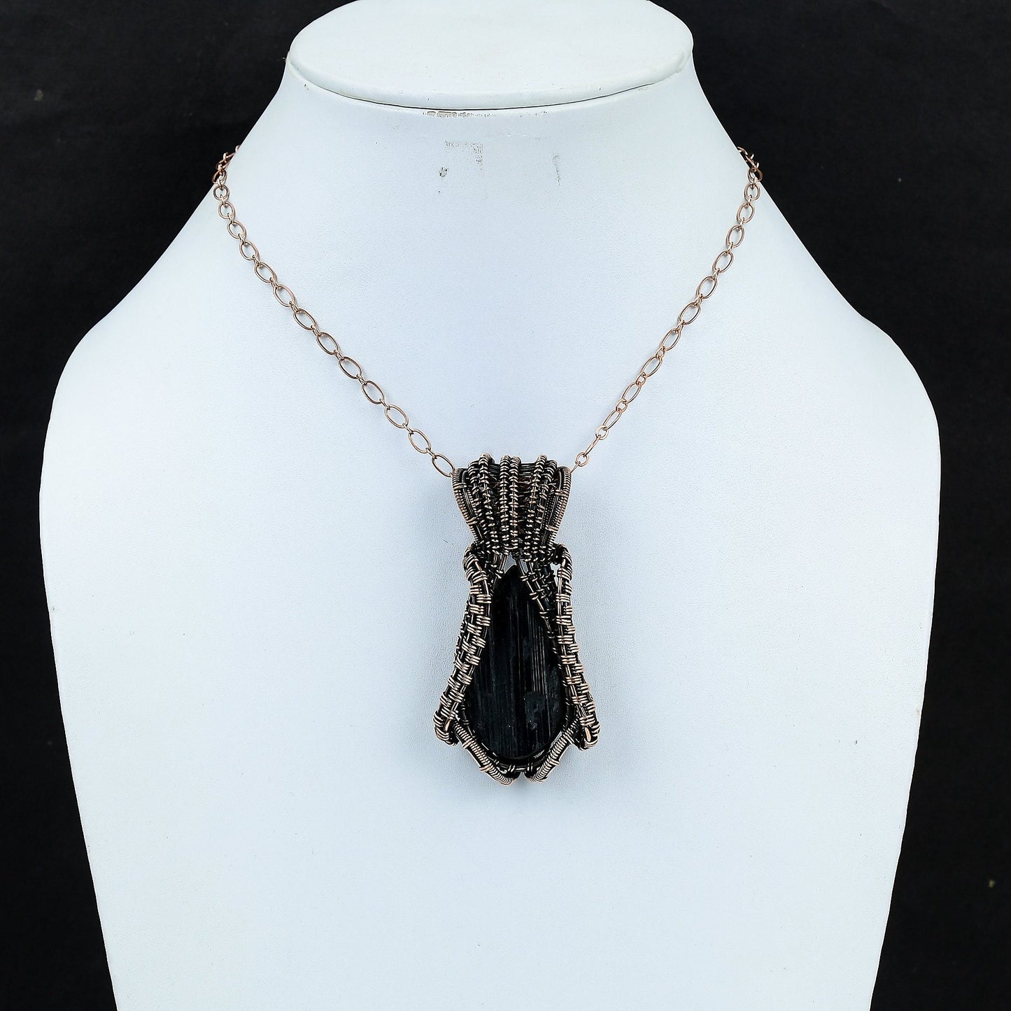 Black Tourmaline Gemstone Pendant