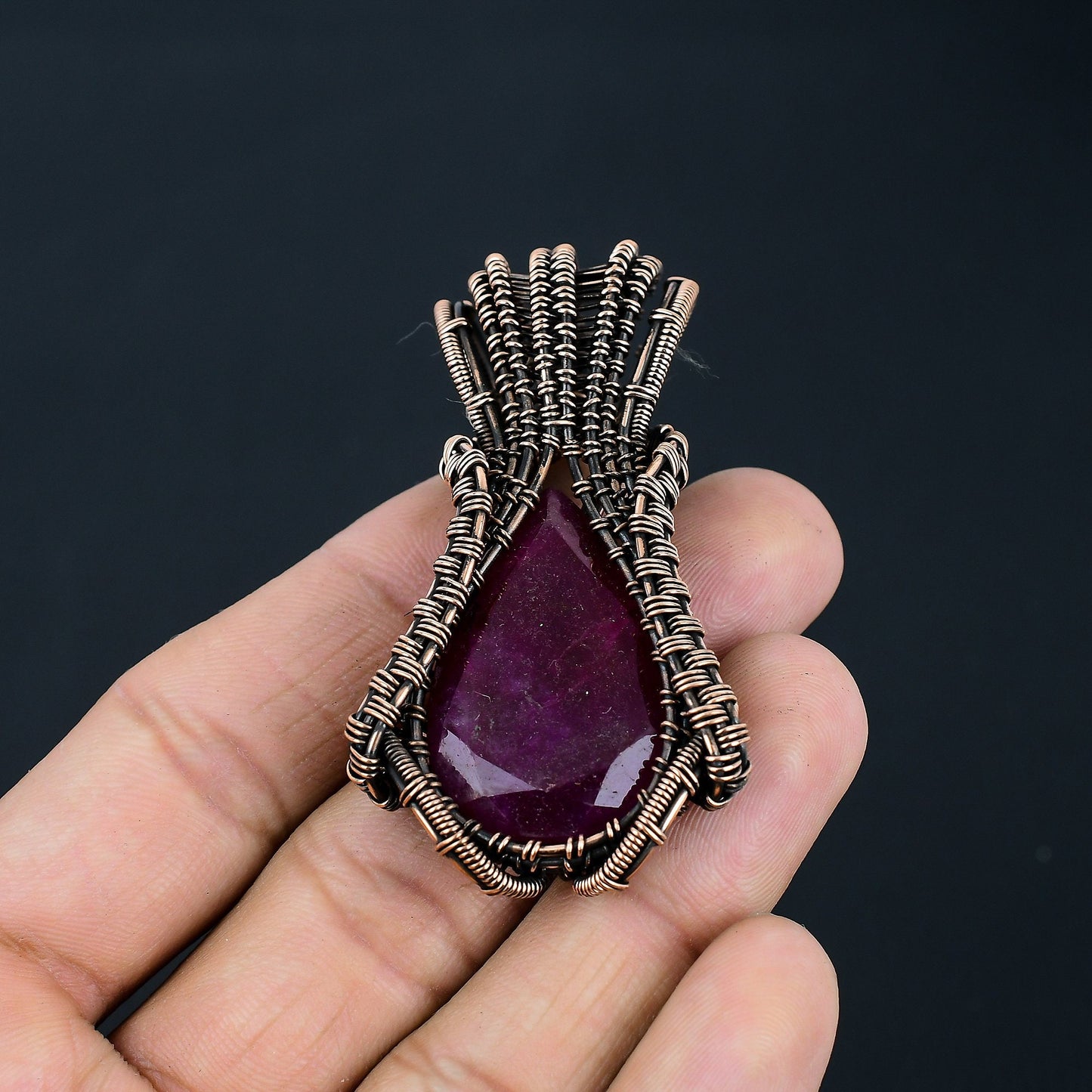 Red Ruby Gemstone Pendant