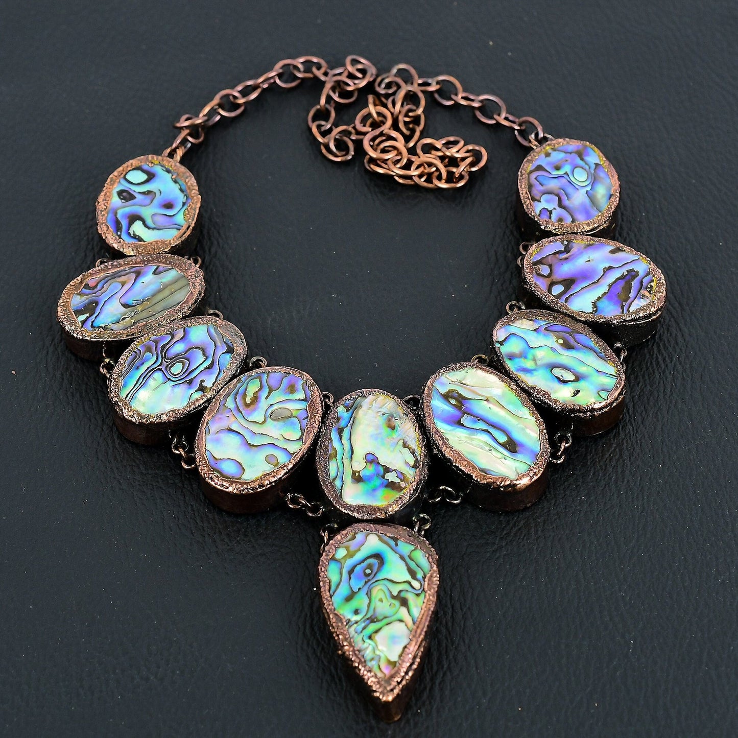 Iridescent Abalone Gemstone Necklace