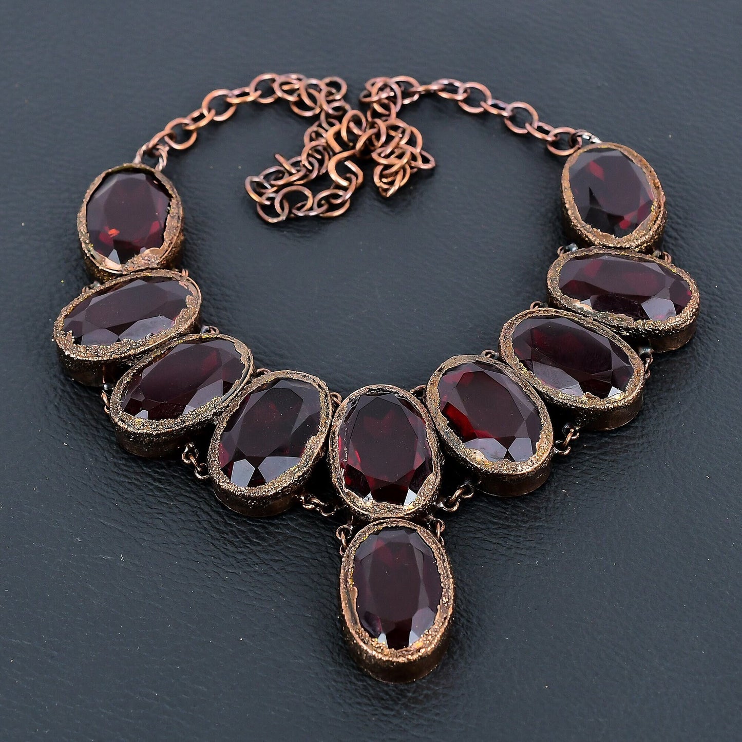 Red Garnet Gemstone Necklace