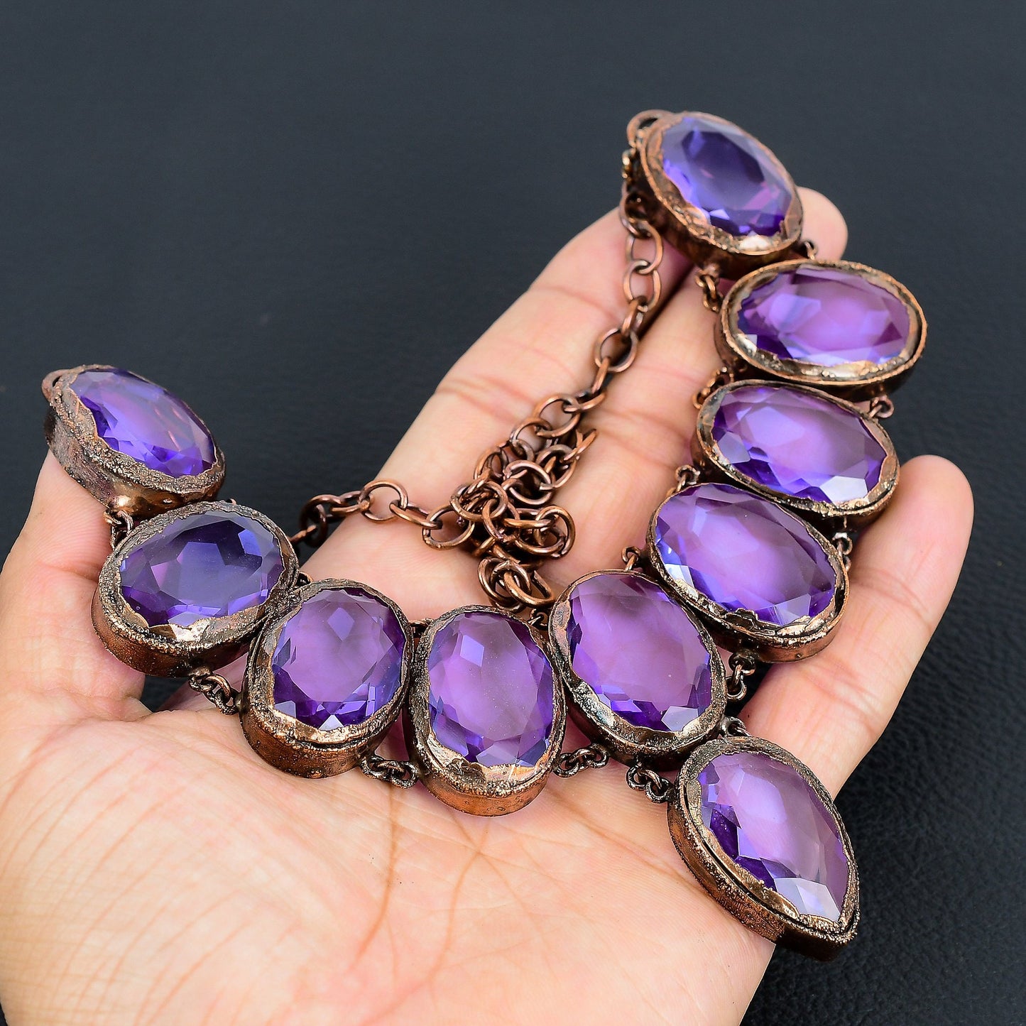 Blue Iolite Gemstone Necklace