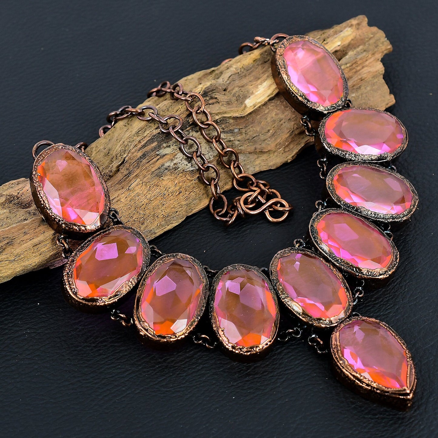 Pink Kunzite Gemstone Necklace