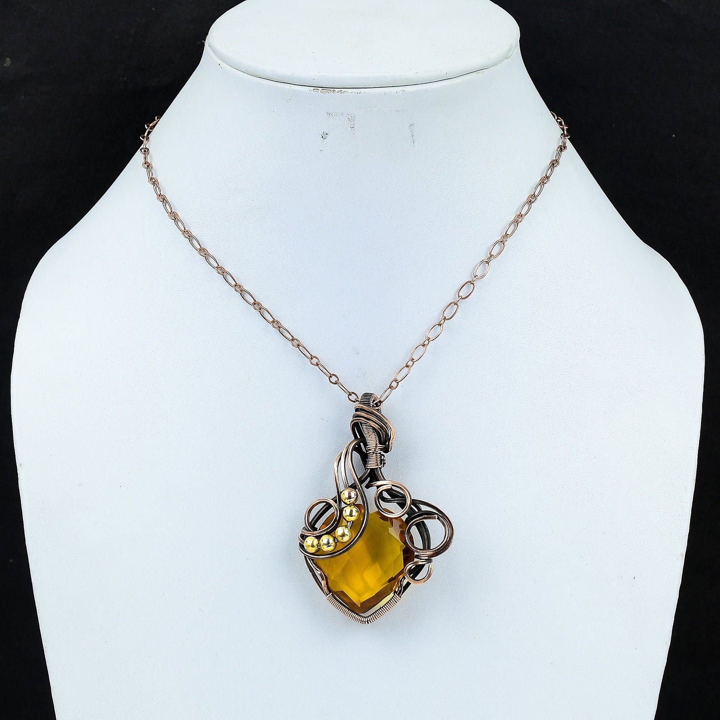 Yellow Citrine Gemstone Pendant