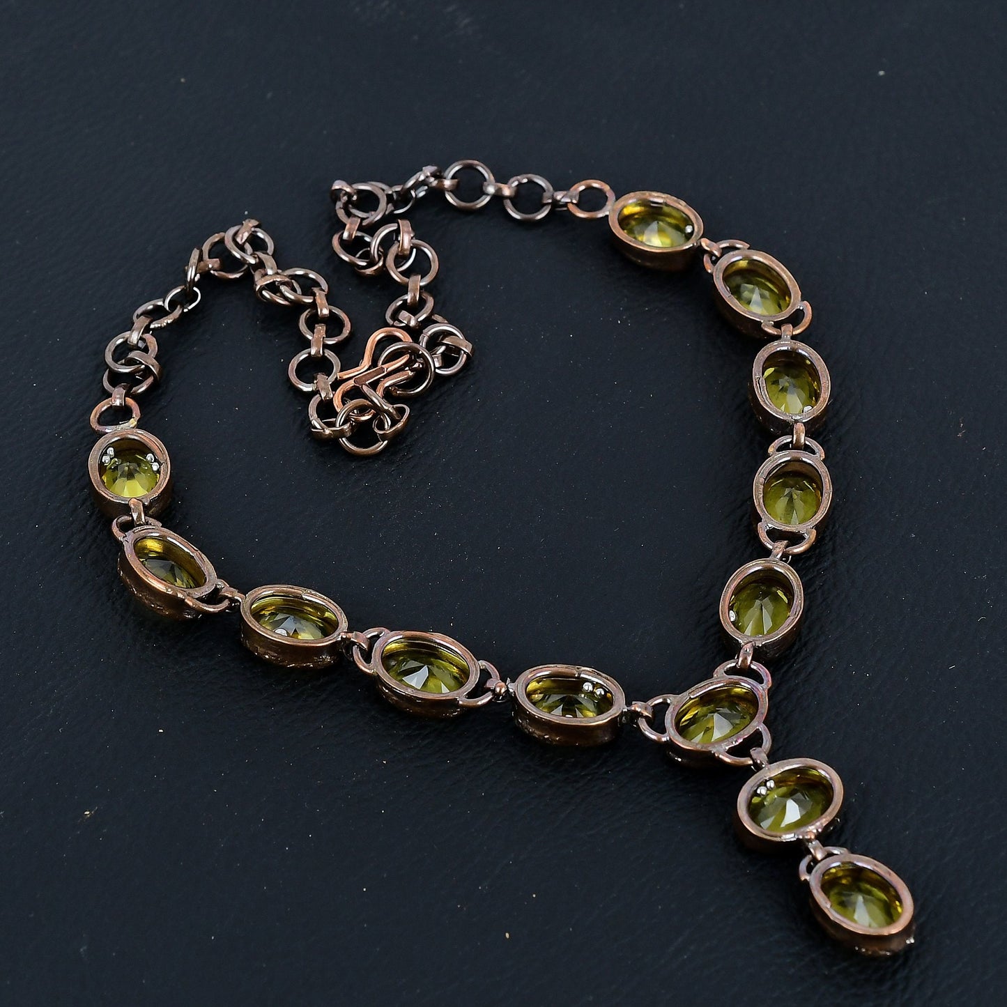 Yellow Citrine Gemstone Necklace