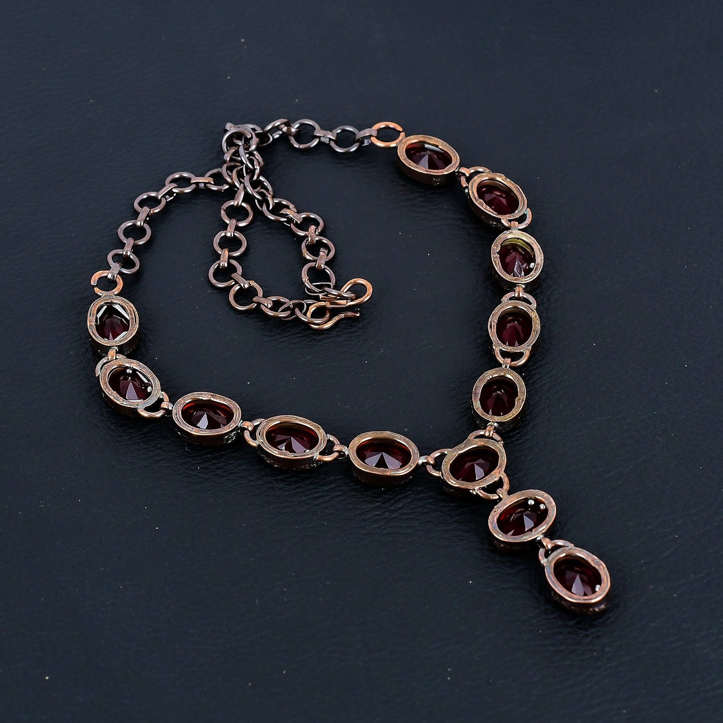 Red Garnet Gemstone Necklace