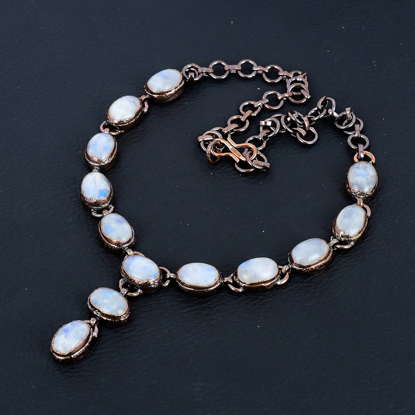 Rainbow Moonstone Gemstone Necklace