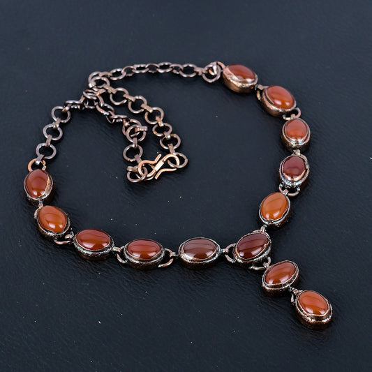 Red Carnelian Gemstone Necklace