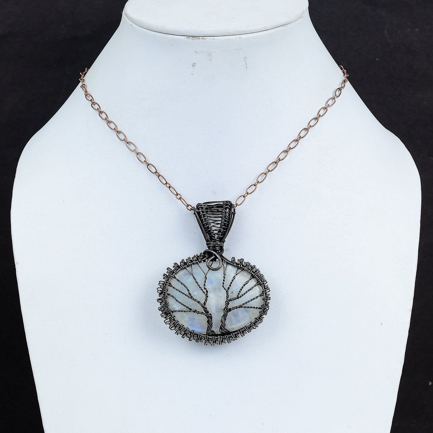 Rainbow Moonstone Gemstone Pendant
