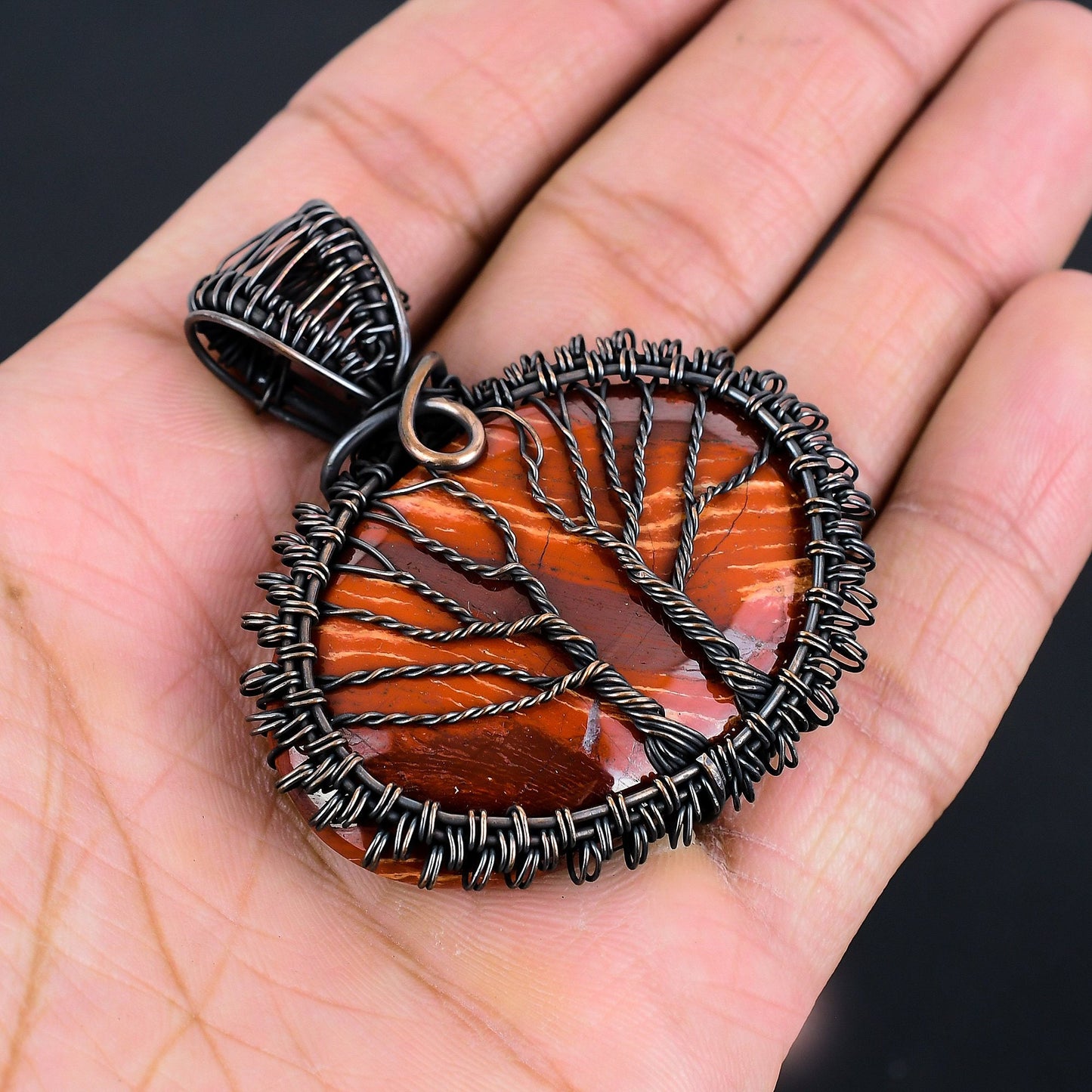 Red Jasper Gemstone Pendant