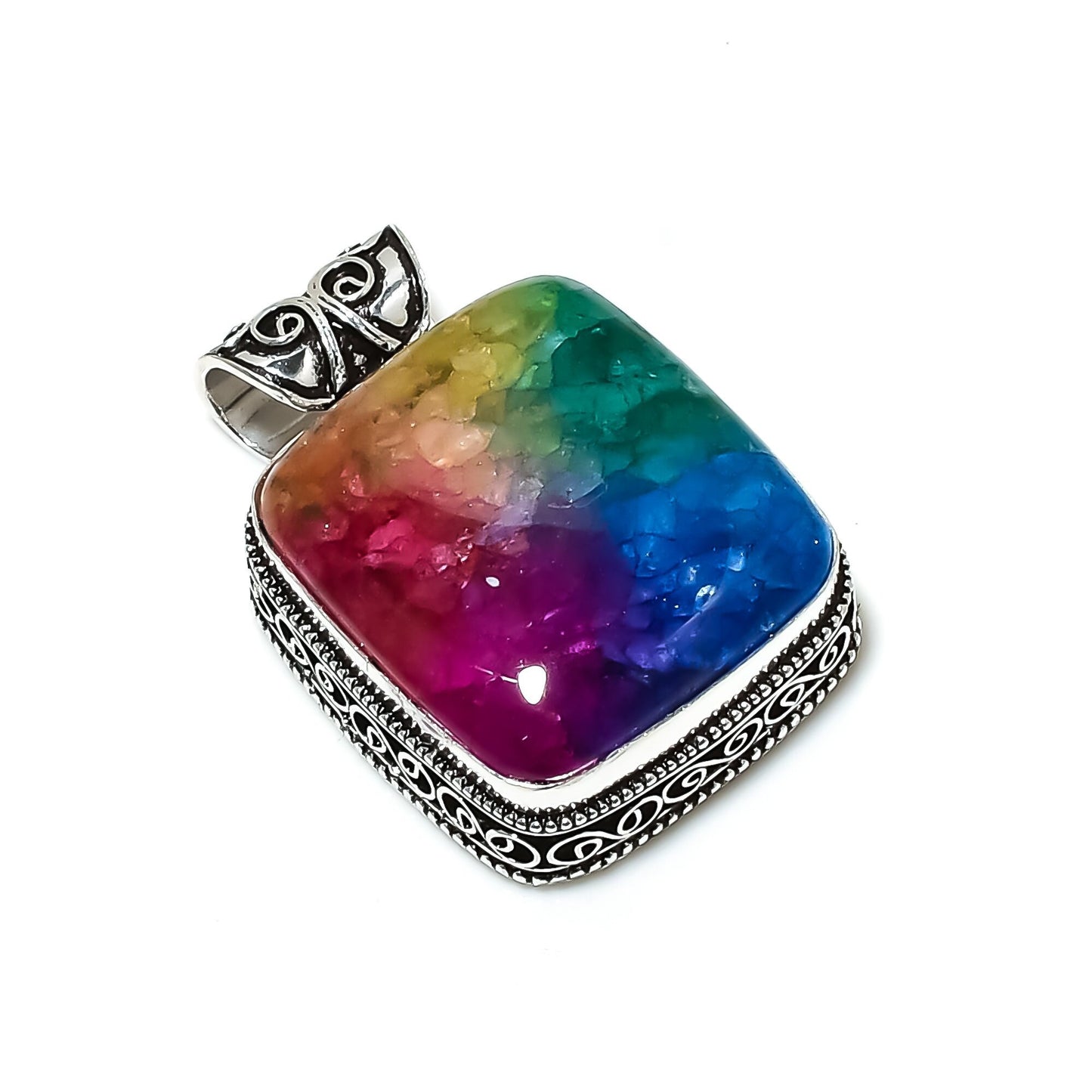 Rainbow Solar Quartz Gemstone Pendant