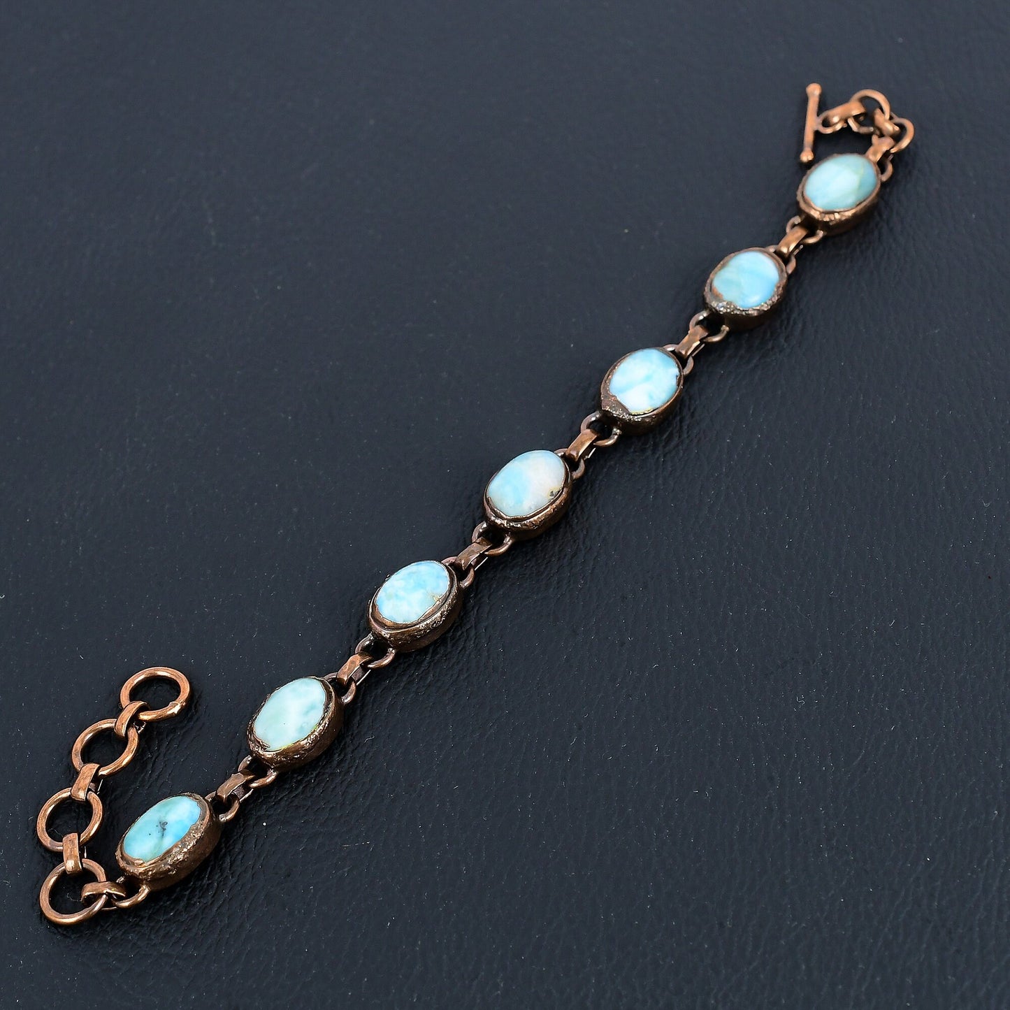 Blue Larimar Gemstone Bracelet