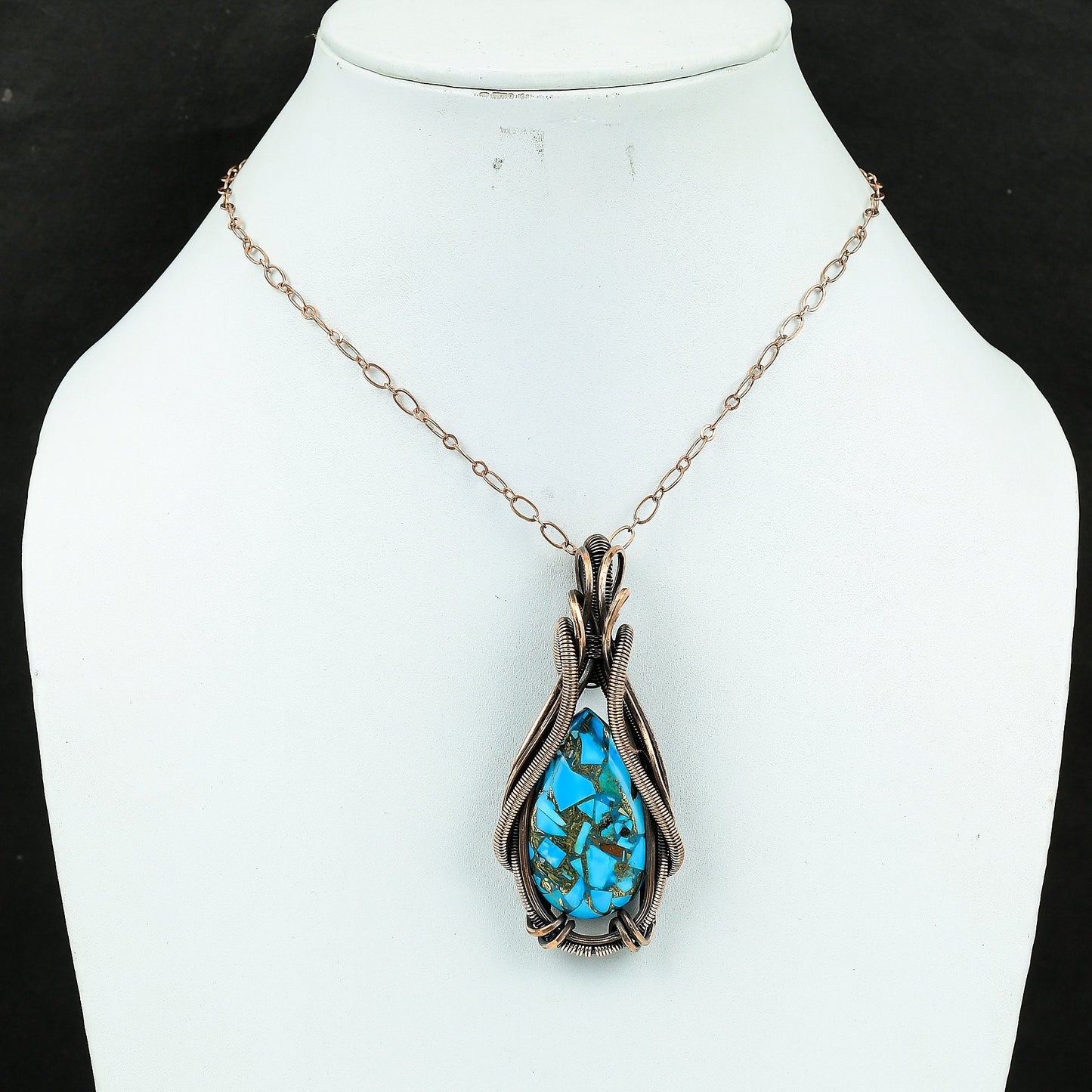 Blue Turquoise Gemstone Pendant