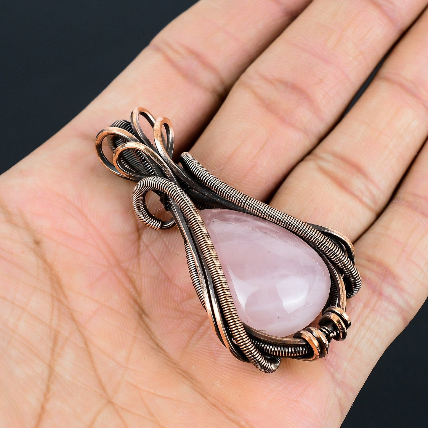 Rose Quartz Gemstone Pendant