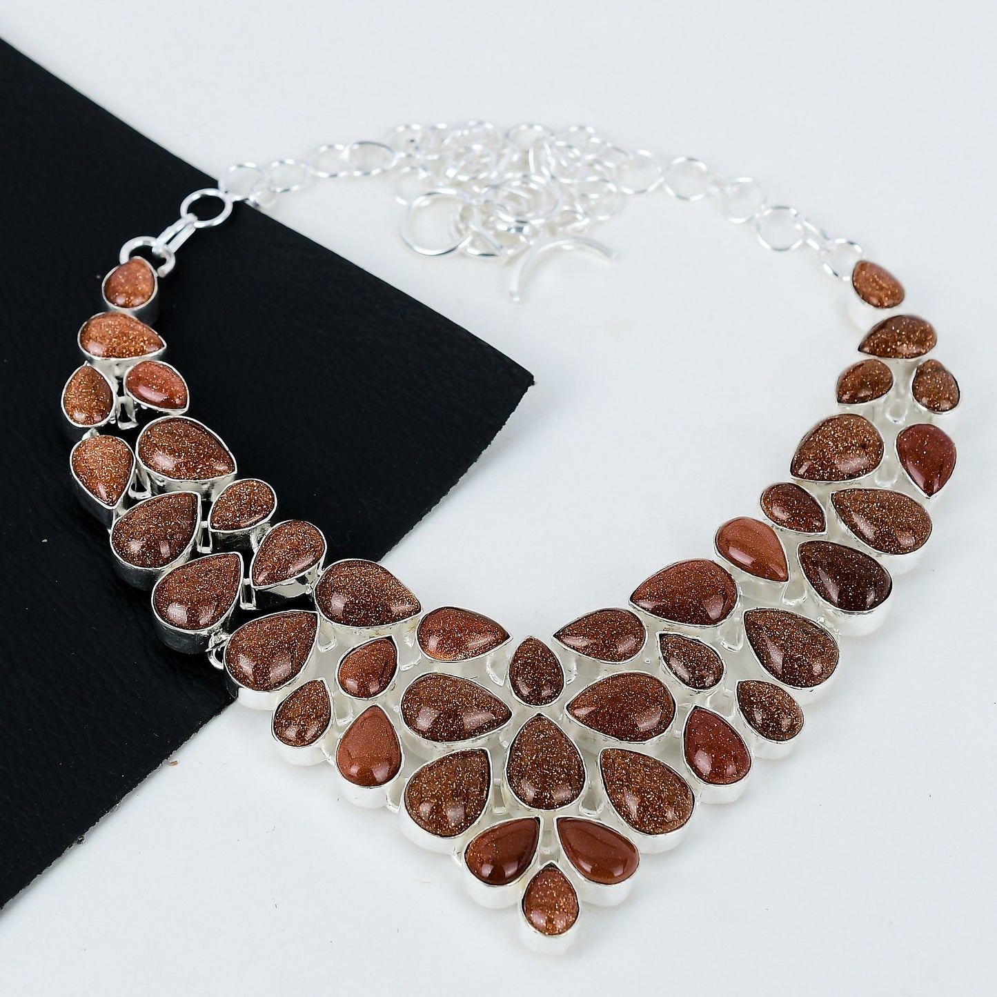 Red Sunstone Gemstone Necklace